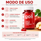 Gomitas Goli Vinagre de Manzana: Dile Adiós a la Hinchazón y Pesadez
