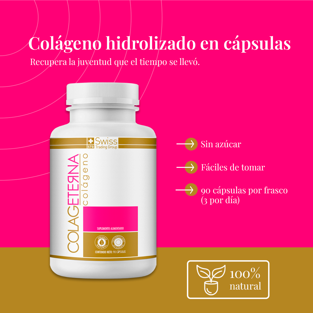 Colageterna® Colágeno Hidrolizado 90 Cápsulas