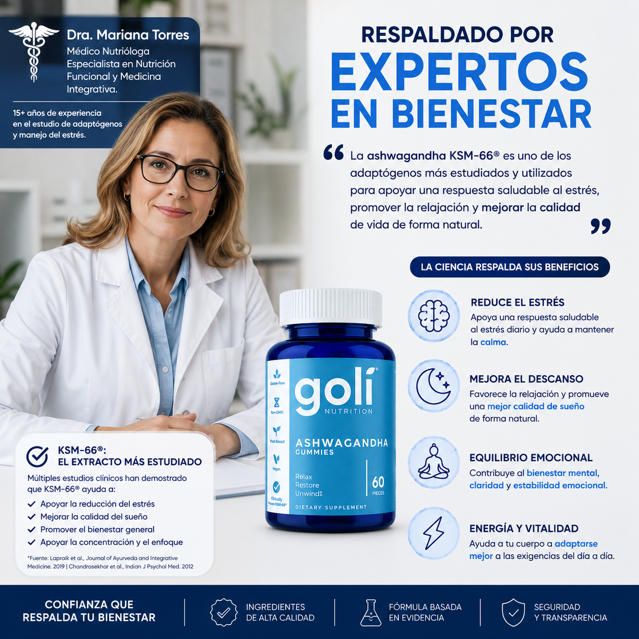 Gomitas Golí ASHWAGANDHA - Combate el Estrés