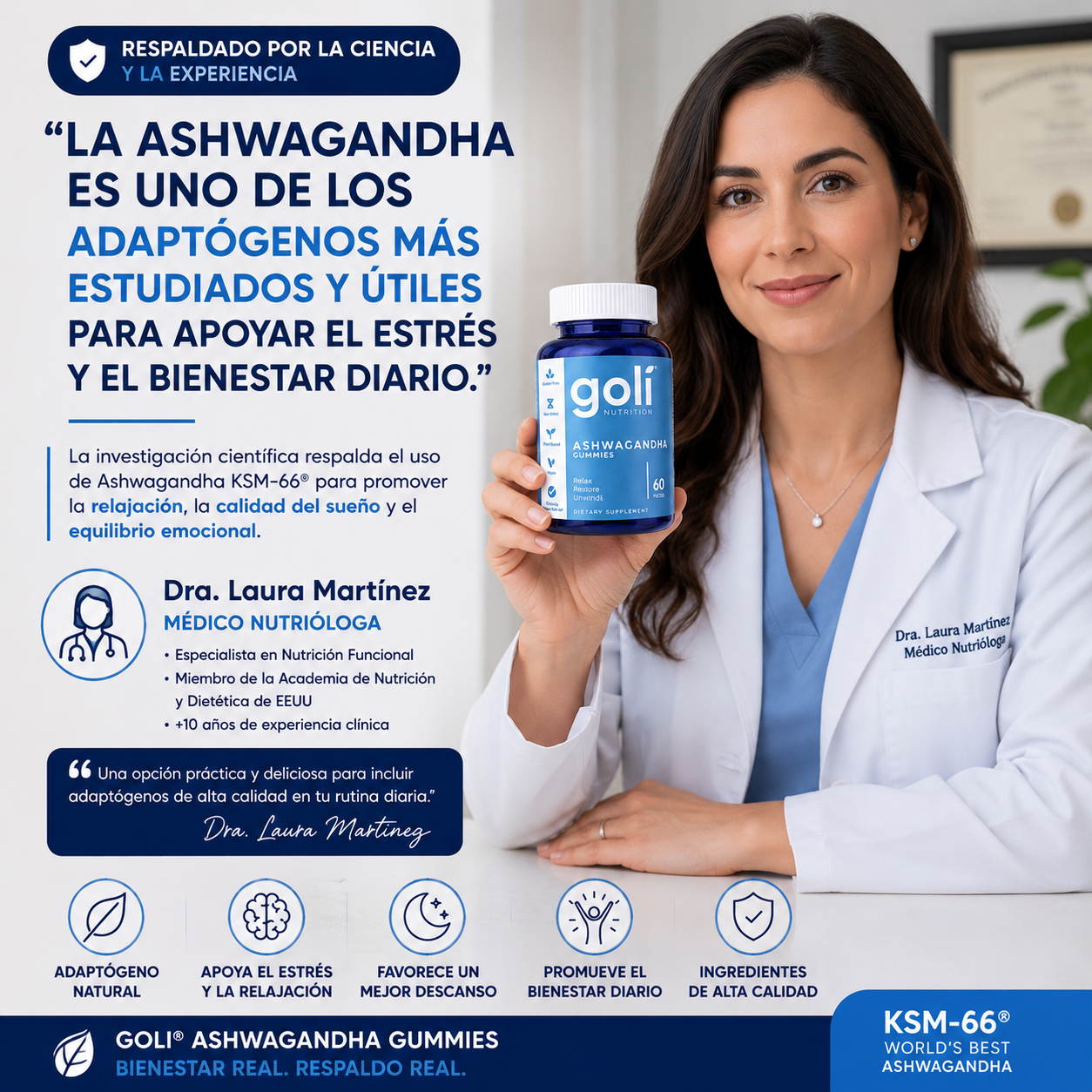 Gomitas Golí ASHWAGANDHA - Combate el Estrés