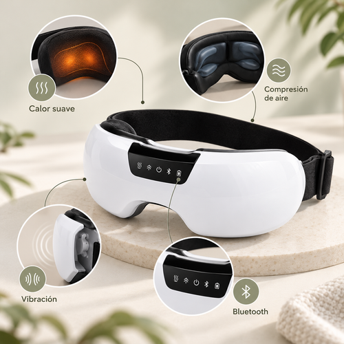 Masajeador ocular con Calor, Compresión de Aire y Vibración