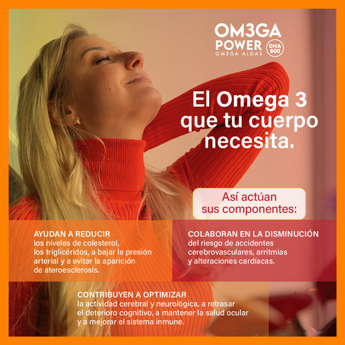 OM3GA Power DHA 800® – Omega 3 de Algas